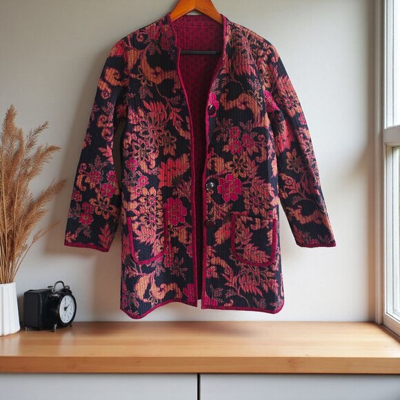 Handmade Reversible Quilted Jacket - Picture 9 of 10